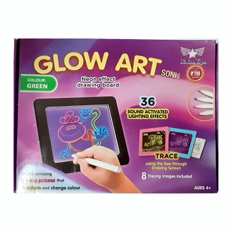 Sirius Toys Glow Art Neon Effect Drawing Board- Small