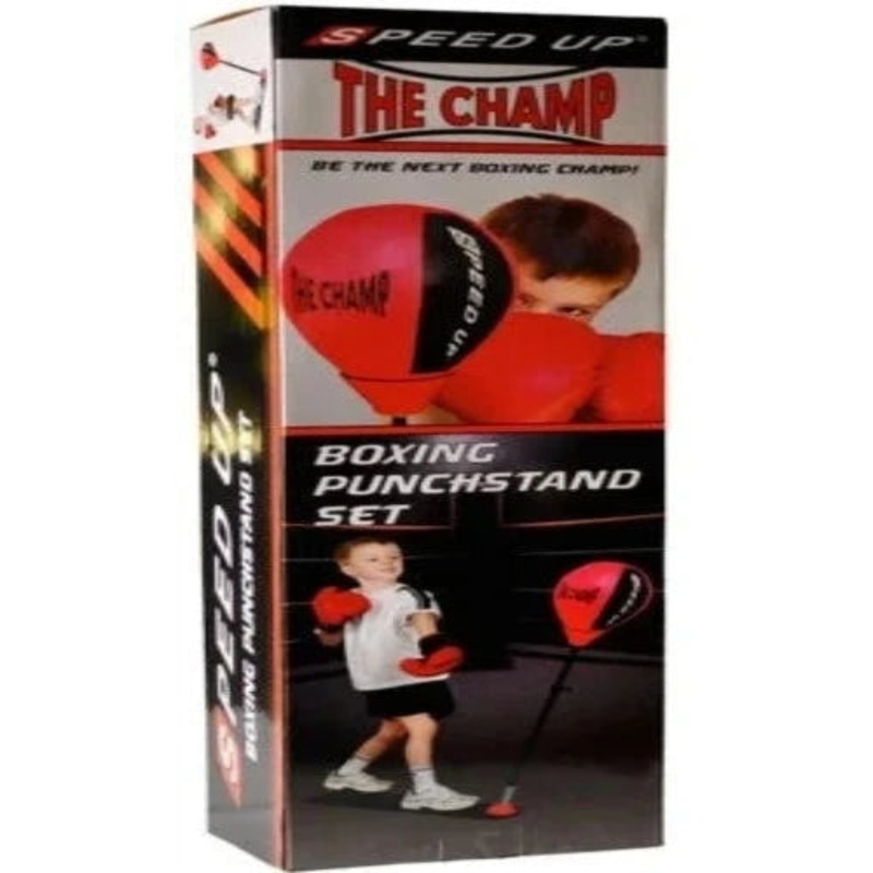 Speed Up The Champ Boxing Punch Stand Set