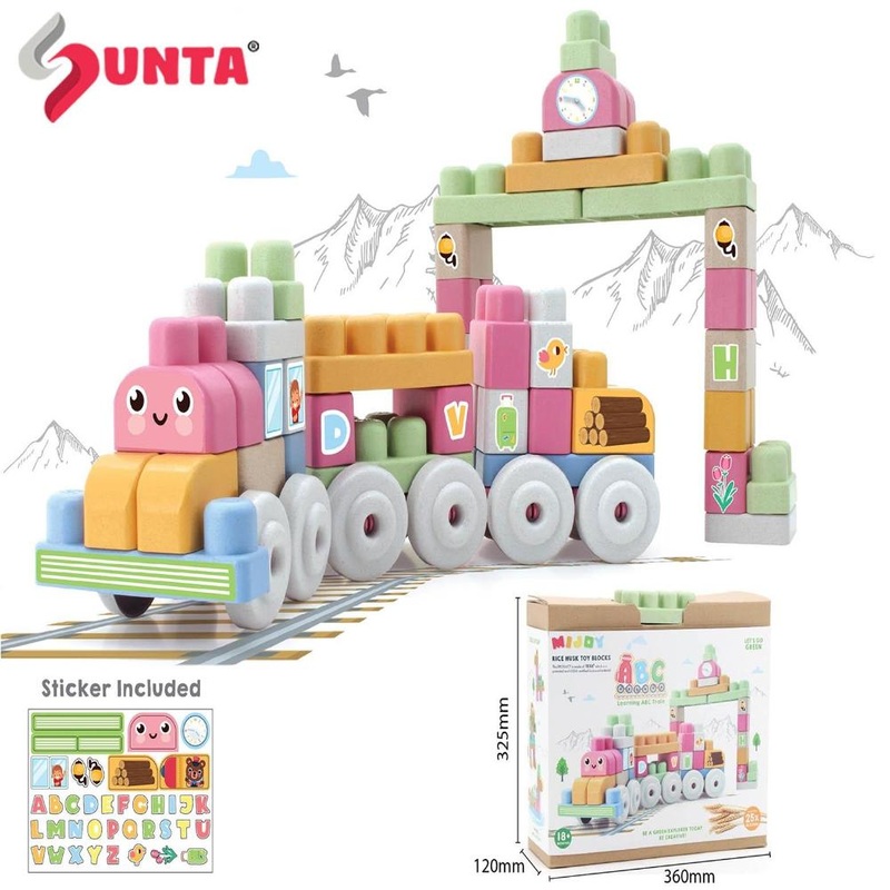 Mijoy Blocks- 80PCS Train Set