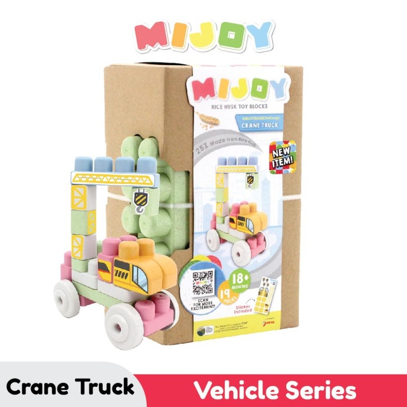 Mijoy Rice Husk Toy Blocks – 19pcs