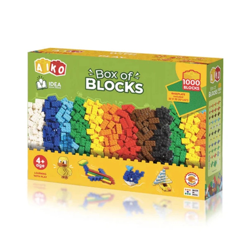 Aiko Box of Blocks 1000pcs Building Blocks Toys