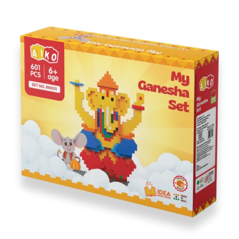 Aiko My Ganesha Set – 601  Pcs Building Construction Blocks Set