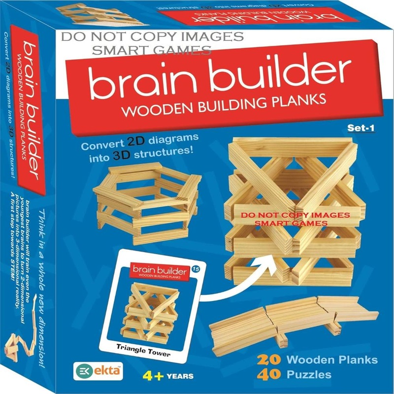 Ekta Brain Builder Wooden Building Planks (Set-1)