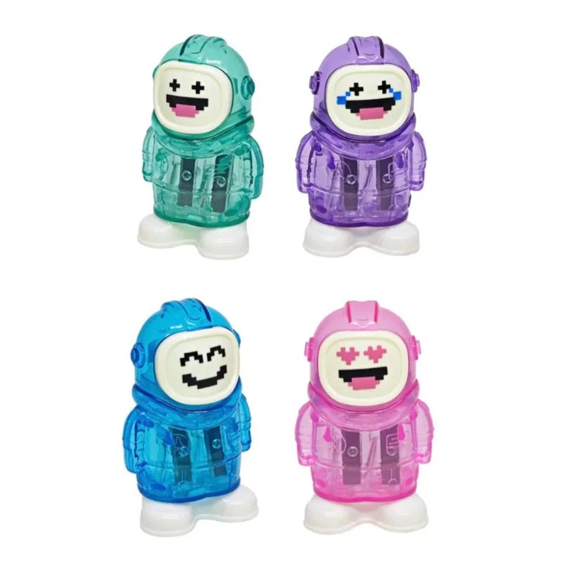 Skoodle Robot Eraser & Sharpener – Pack of 4