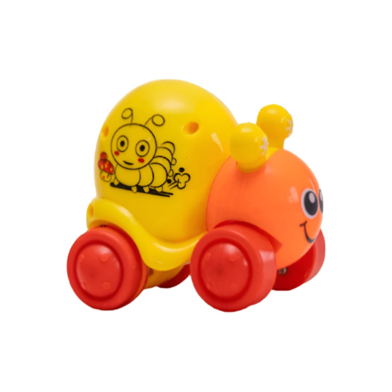 Techno Toys Cute Snail Push and Go Friction Toy – Multi Color