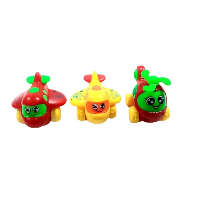 Techno Toys Push and Go Mini Aeroplane & Mini Helicopter ( Pack Of 3)