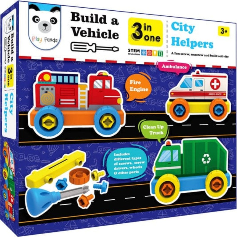 Play Panda 3in1 Bulid A Vehicle