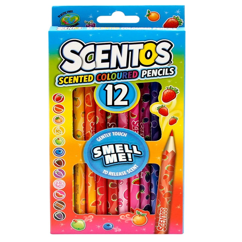 Scentos Scented Coloured Pencils – Pack of 12