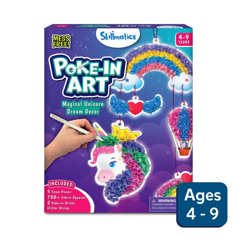 Skillmatics Poke-in Art: Magical Unicorn Dream Decor | No Mess Art for Kids (ages 4-9)