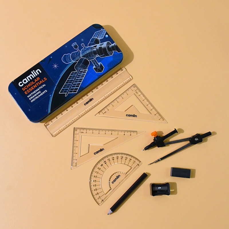 Camlin Scholar Essentials  Mathematical Drawing Instruments Box
