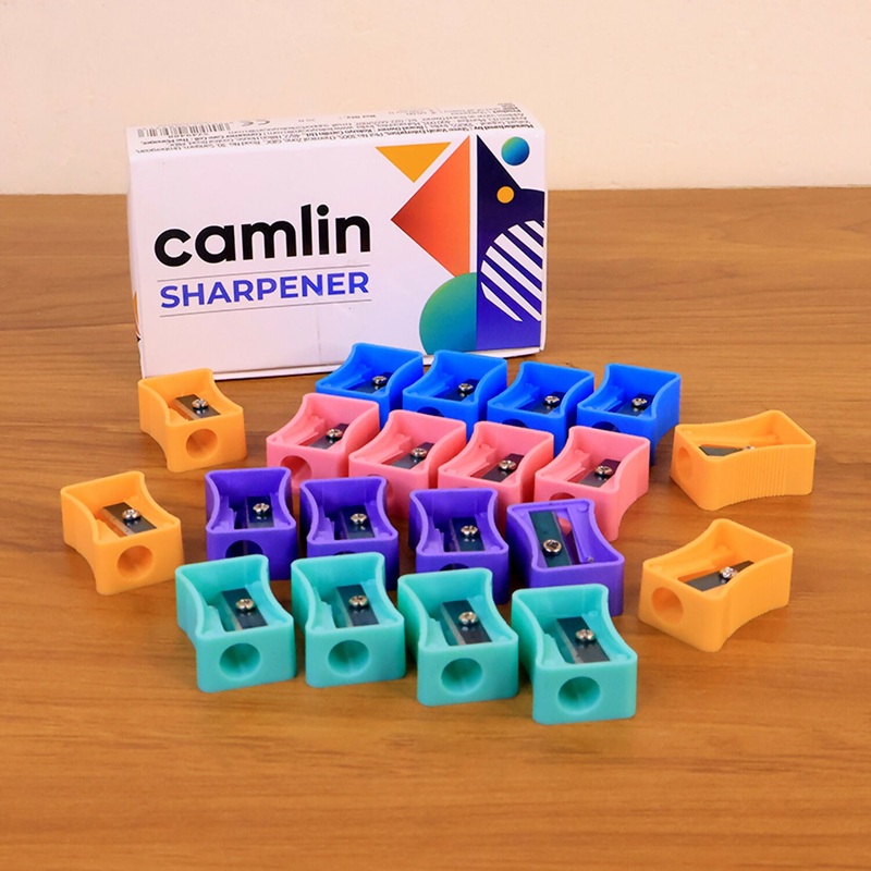 Camlin Sharpener  High Precision, Durable Blade, Easy Grip  Pack of 20 Units