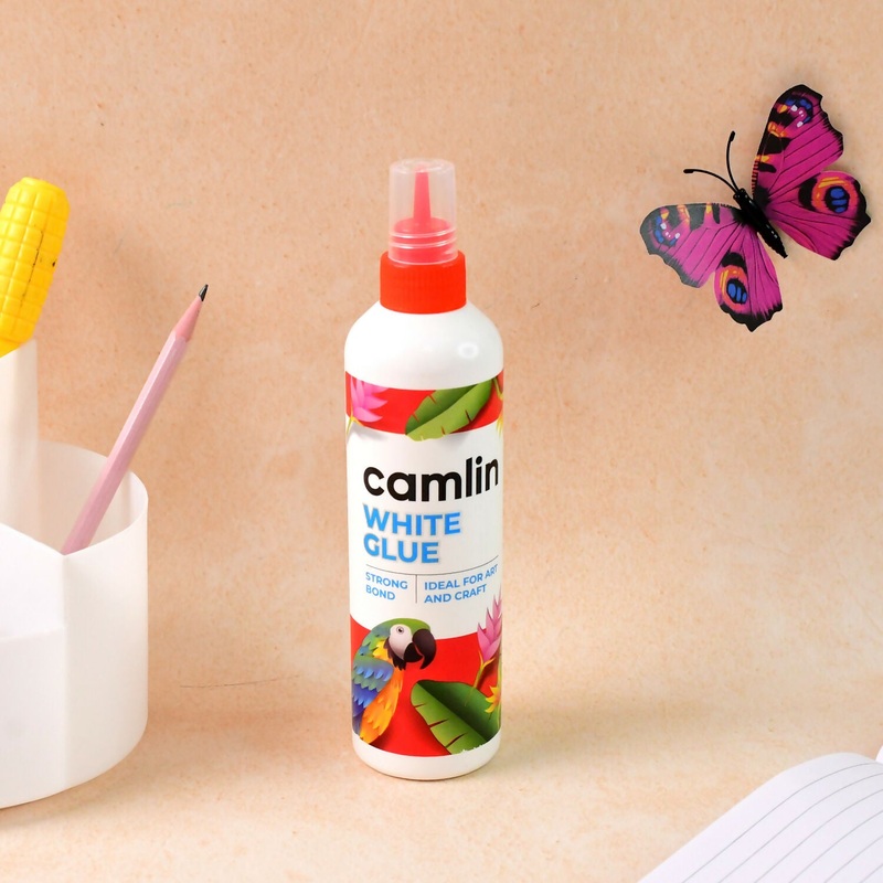 Camlin White Glue 200g Strong Bond Adhesive for Art and Craft