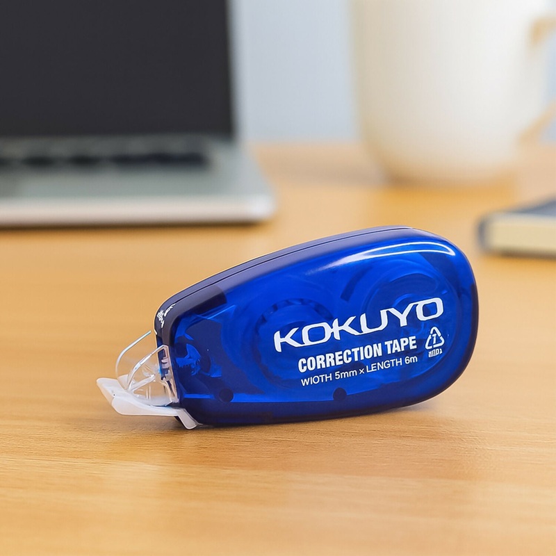 Kokuyo Correction Tape Compact Roller Applicator, 6m Length  5mm Width
