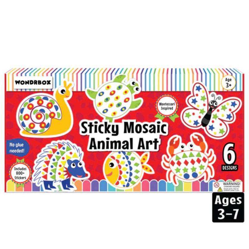 Wondrbox Sticky Mosaic Animal Art