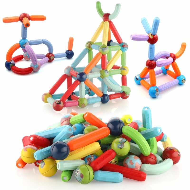 Chanak Magnetic Building Stick & Ball Blocks -76 Piece