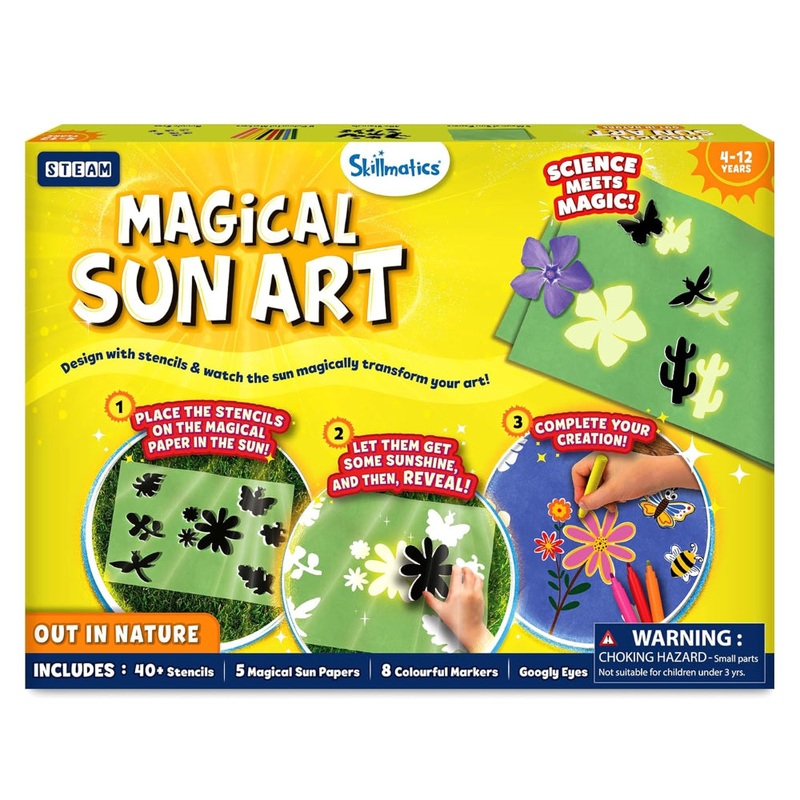 Skillmatics Magical Sun Art: Out In Nature | Sun Paper Art Kit (ages 4-12)