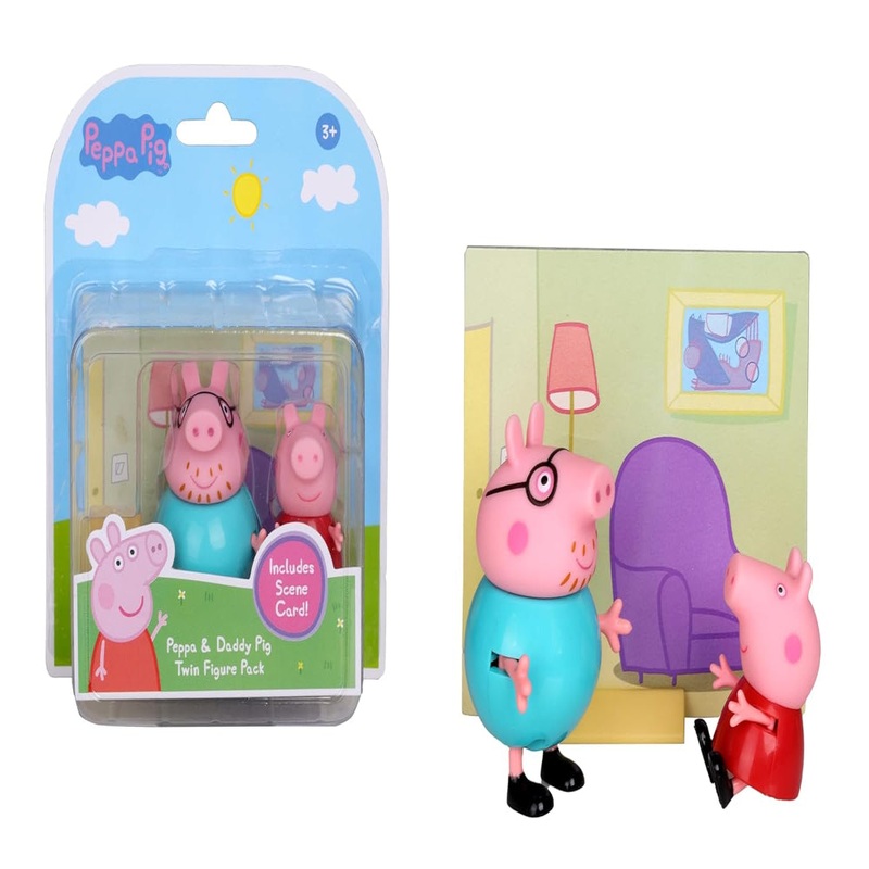 Peppa Pig and Daddy Pig Twin Figure Fun Pack