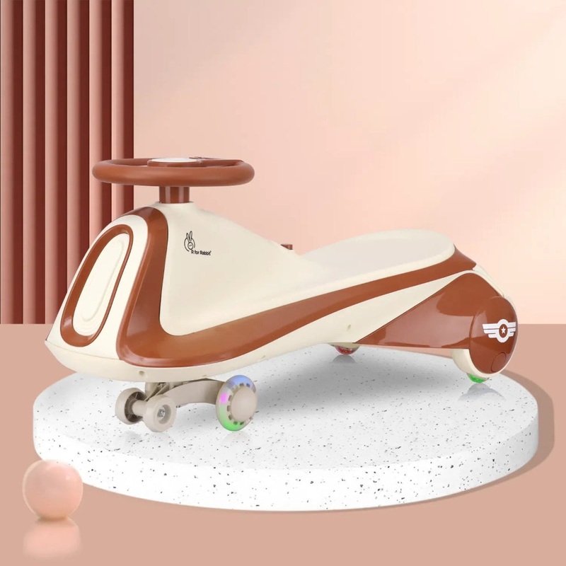 R for Rabbit Iya Iya Sportz Swing Car For Kids – Cream Brown
