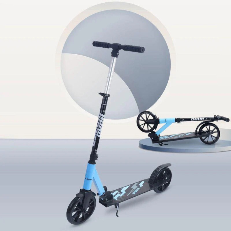 R for Rabbit Road Runner Sportz Scooter – 3 Level Height Adjustment, Easy Fold, Wide Base & Stand