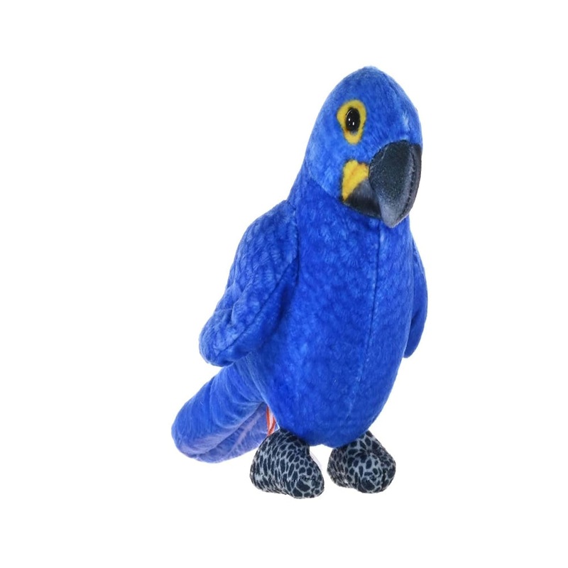 Wild Republic Rainforest Hyacinth Macaw, Stuffed Animal, 4.5 Inches