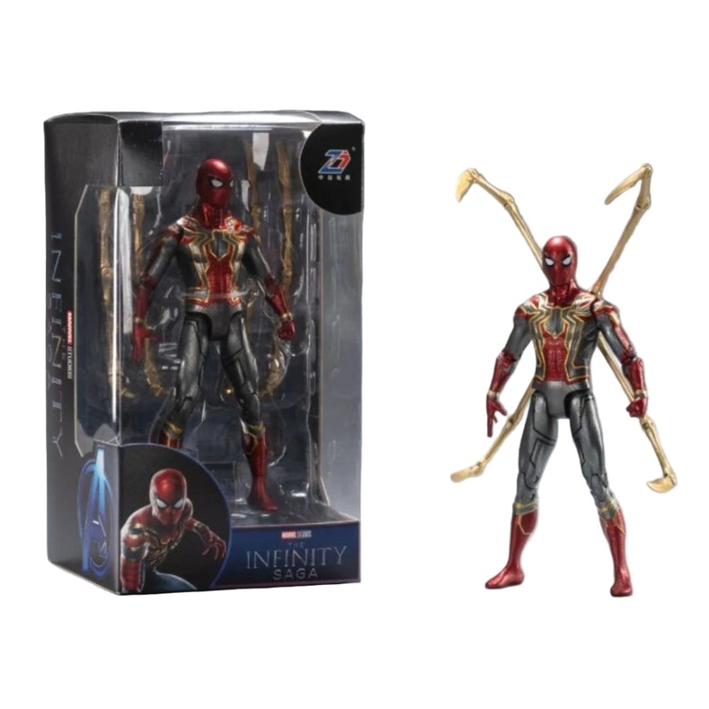 ZD Toys Marvel Iron Spider Man With Holder 7 Inch