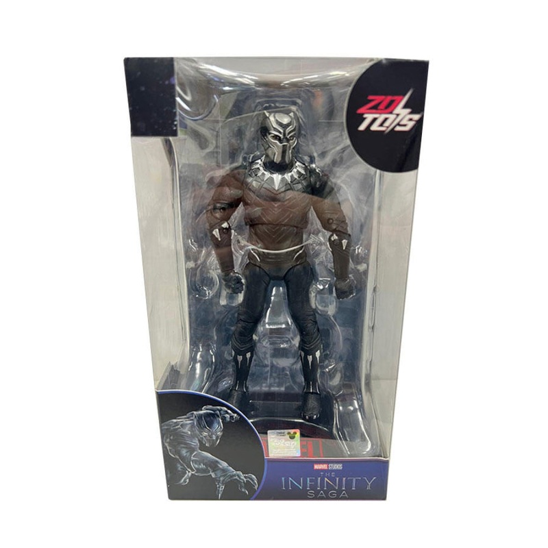 ZD Toys Marvel Series Black Panther With Holder 7 Inch