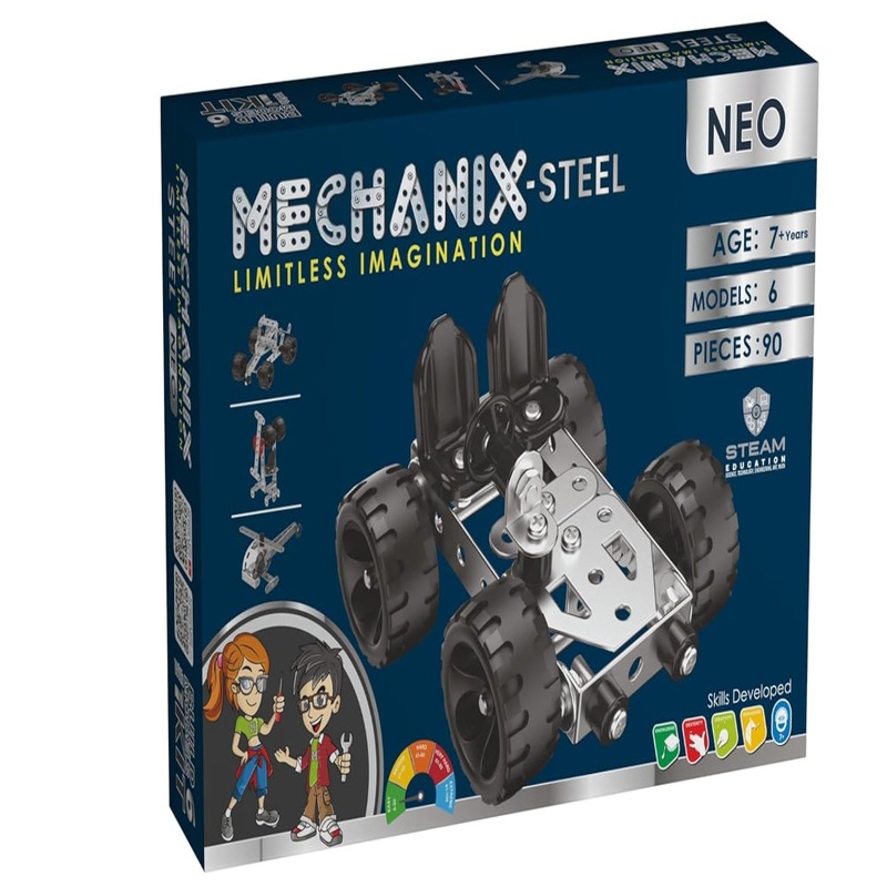 Zephyr Mechanix Steel Neo Engineering STEAM Education, Building and Construction Toy