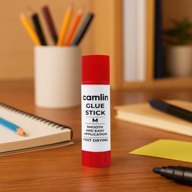 Camlin Glue Stick  Medium Size Smooth and Easy Application Fast Drying Adhesive