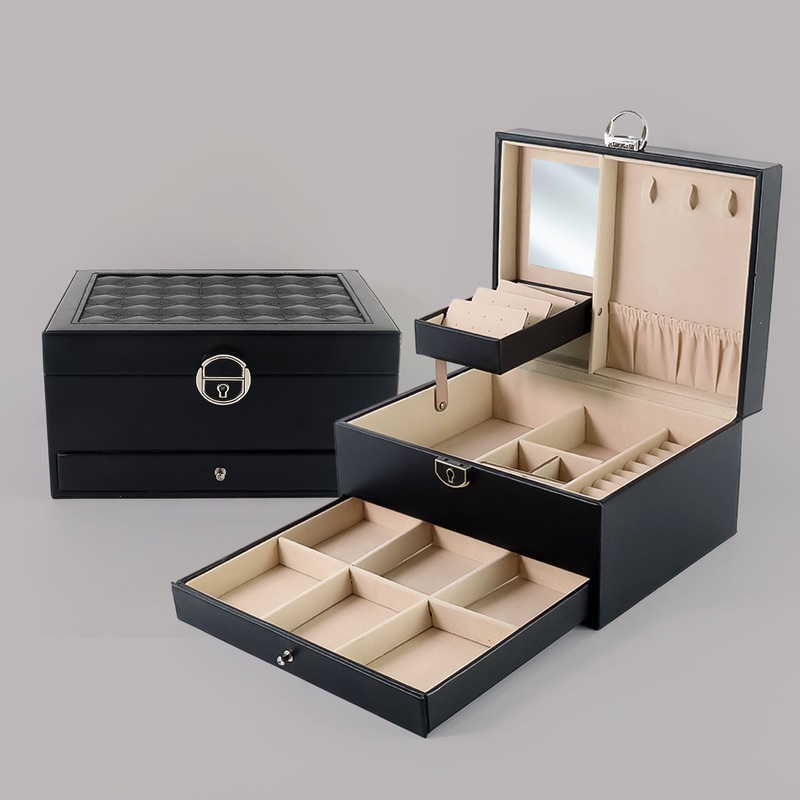 Multi-Layer Jewellery Organizer Box – (1 Pc)