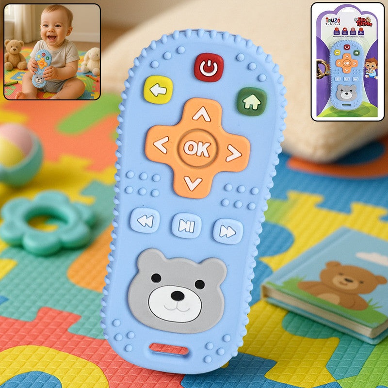 Baby Silicone Remote Control Shaped Teether Toy  Soft, Safe, and Colorful Teething Aid for Infants
