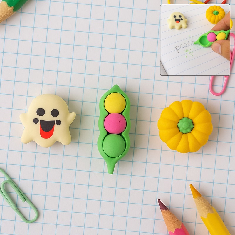 Cute Cartoon Eraser – (1 Pc / Mix Design)