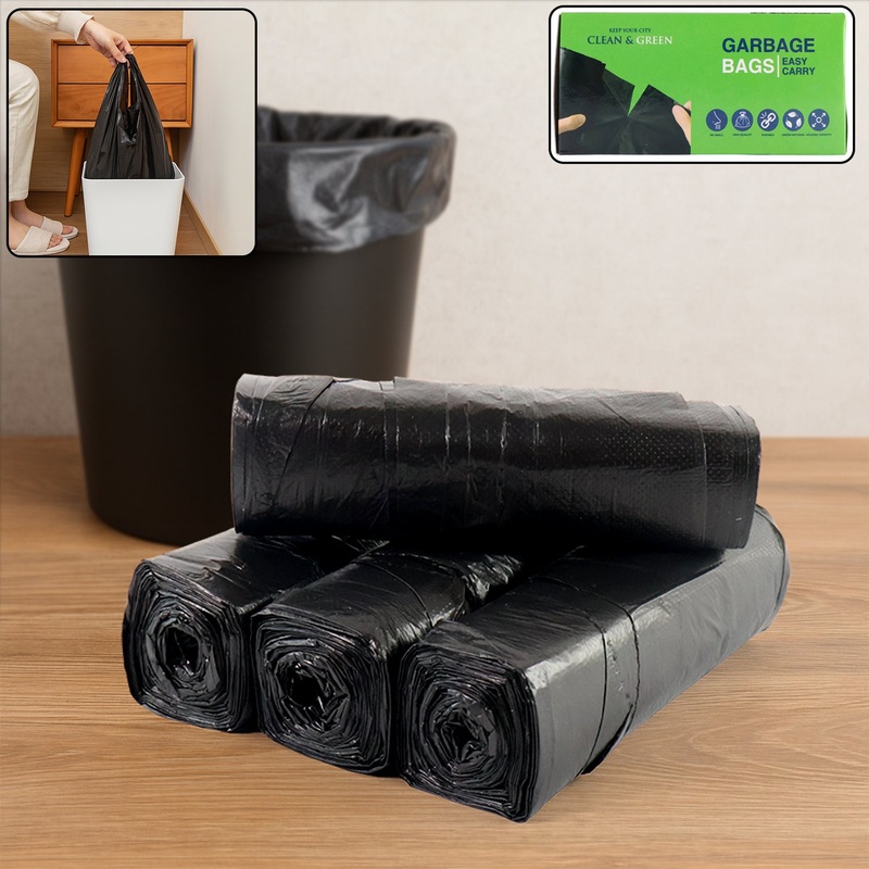Garbage Bags  Pack of 4 Rolls (45  40 cm)