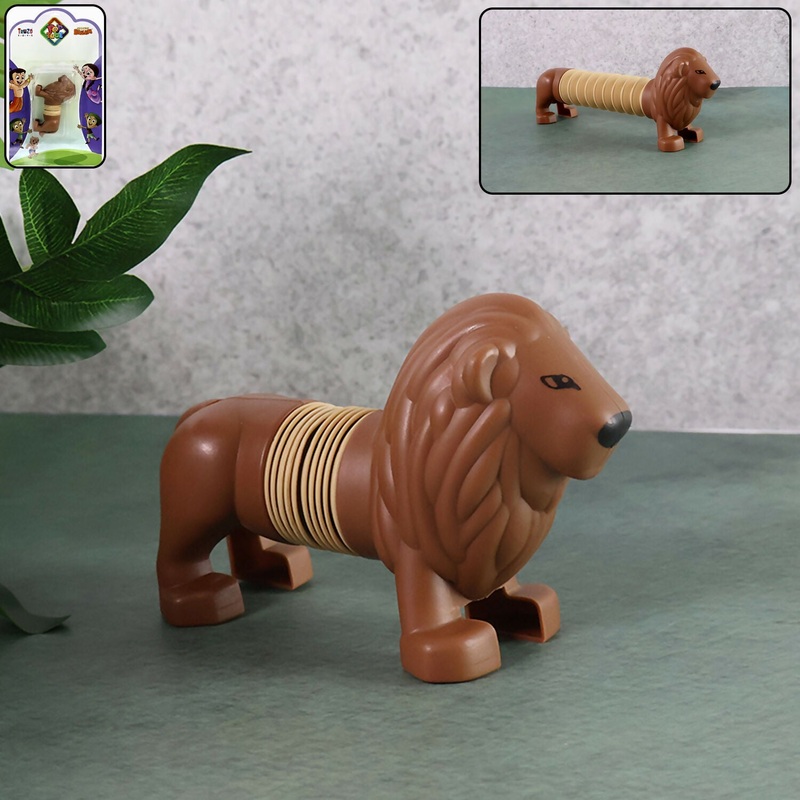 Pop Tube Lion Toy  Stretch, Twist & Shape-Changing Telescopic Animal Toy for Kids