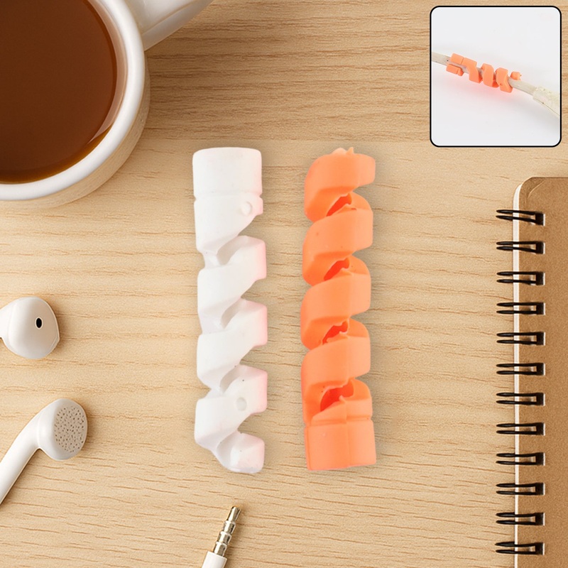 Anti-Fray Spiral Cable Protector – (2 Pc / Set)